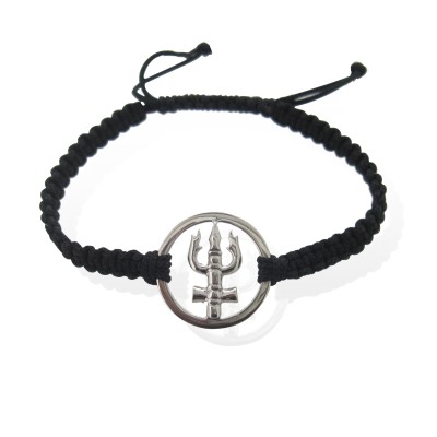 Shiv Trisul Bracelet in Silver